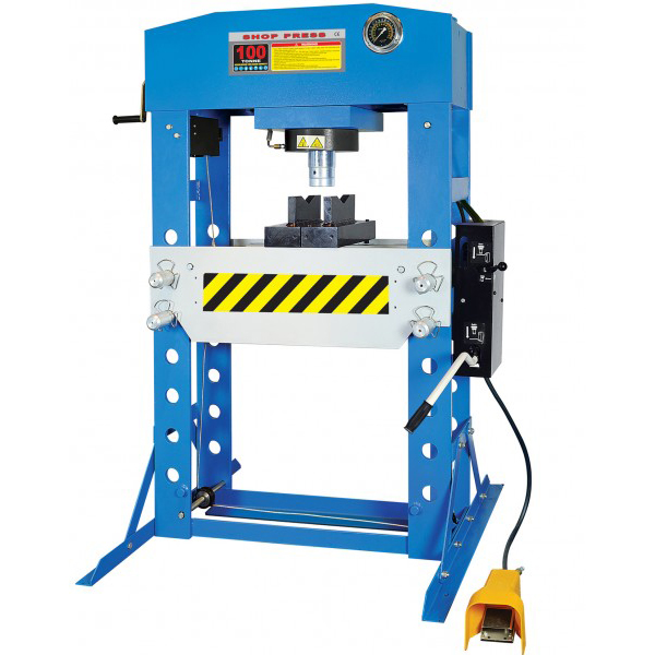 100T pneumatic/manual press